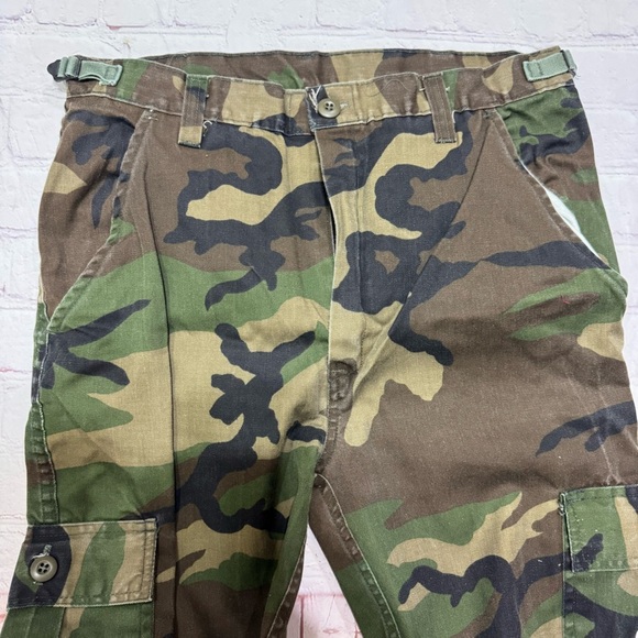 Military uniform Men's Camouflage Cargo Pants Size Medium GuC Vintage 90s issue - Picture 8 of 11